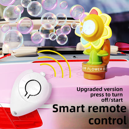 Remote Control Sunflower Bubble Machine