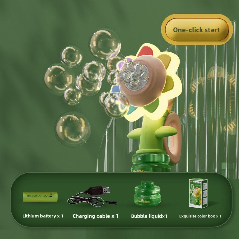 Remote Control Sunflower Bubble Machine