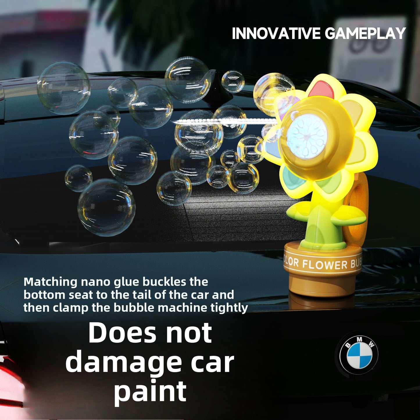 Remote Control Sunflower Bubble Machine