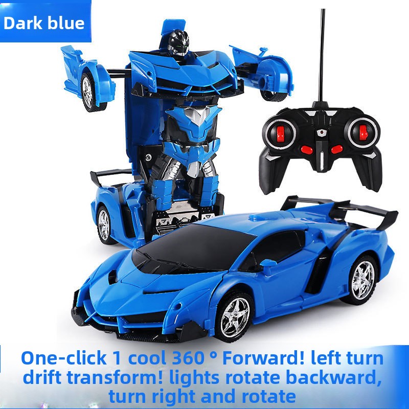 Remote Control Transforming Toy Car with LED Lights