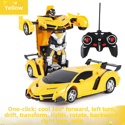 Remote Control Transforming Toy Car with LED Lights
