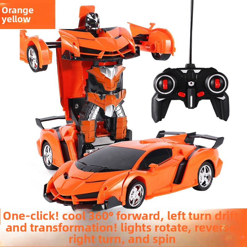 Remote Control Transforming Toy Car with LED Lights