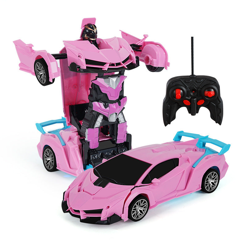 Remote Control Transforming Toy Car with LED Lights