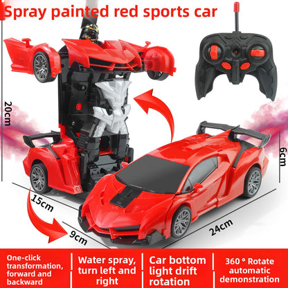 Remote Control Transforming Toy Car with LED Lights