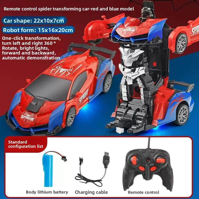 Remote Control Transforming Toy Car with LED Lights