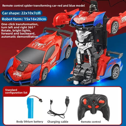 Remote Control Transforming Toy Car with LED Lights
