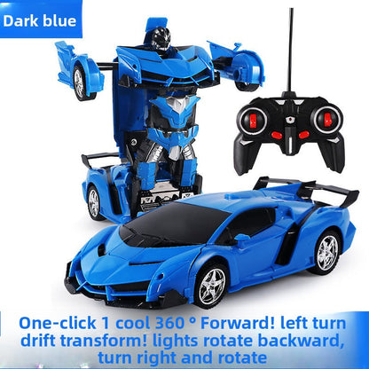 Remote Control Transforming Toy Car with LED Lights