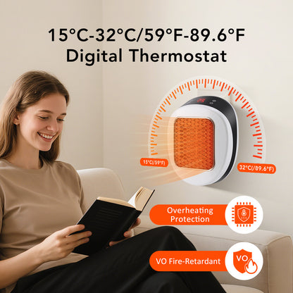 Remote Control Wall Mounted Electric Heater