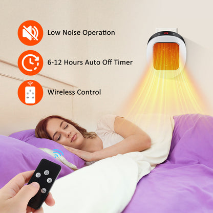 Remote Control Wall Mounted Electric Heater