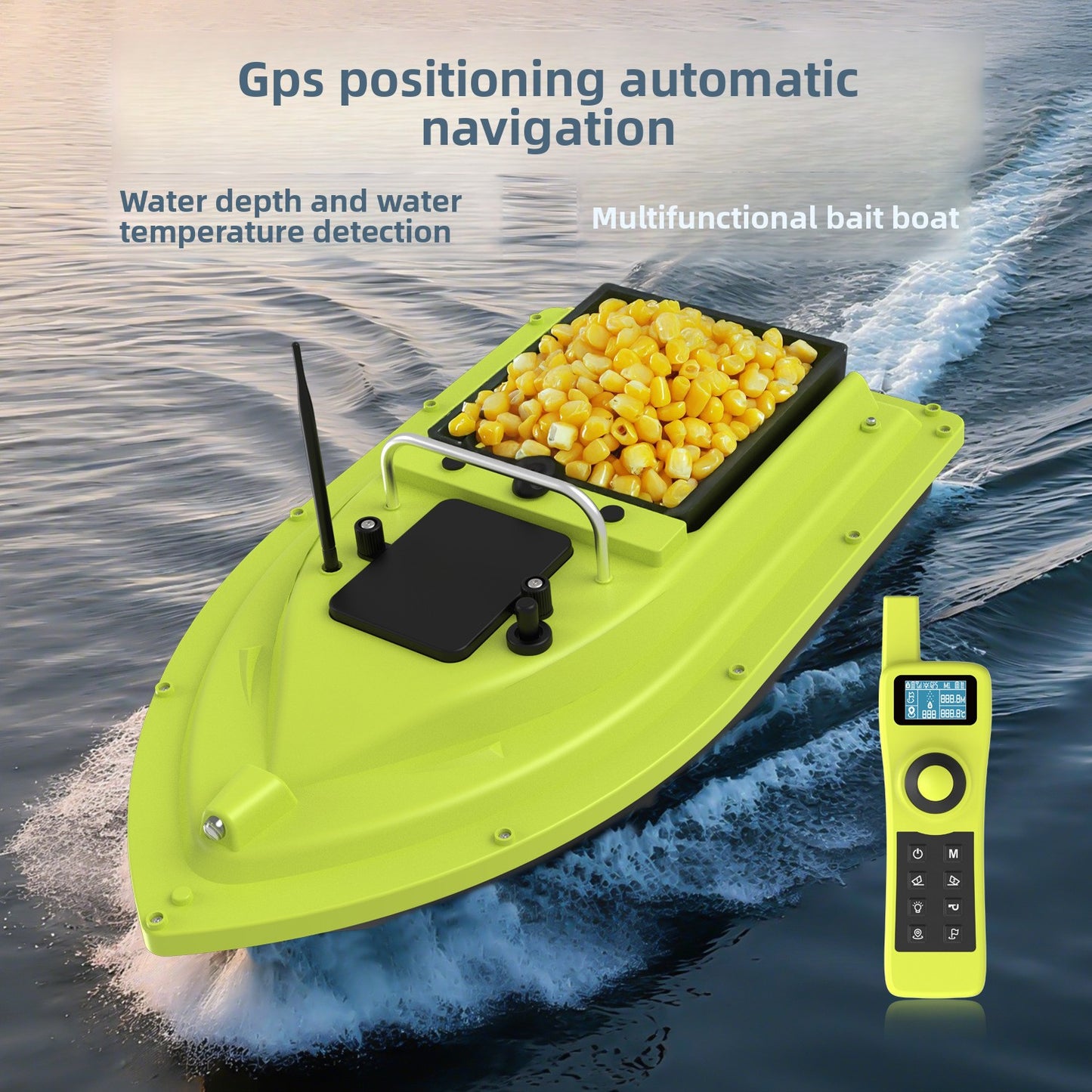 Remote-controlled bait boat