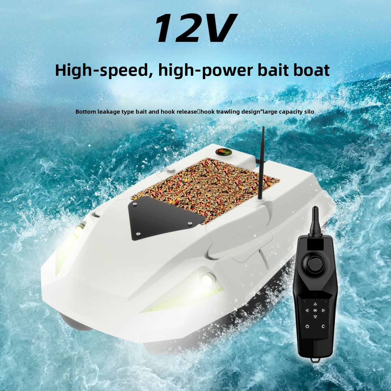Remote-controlled bait boat