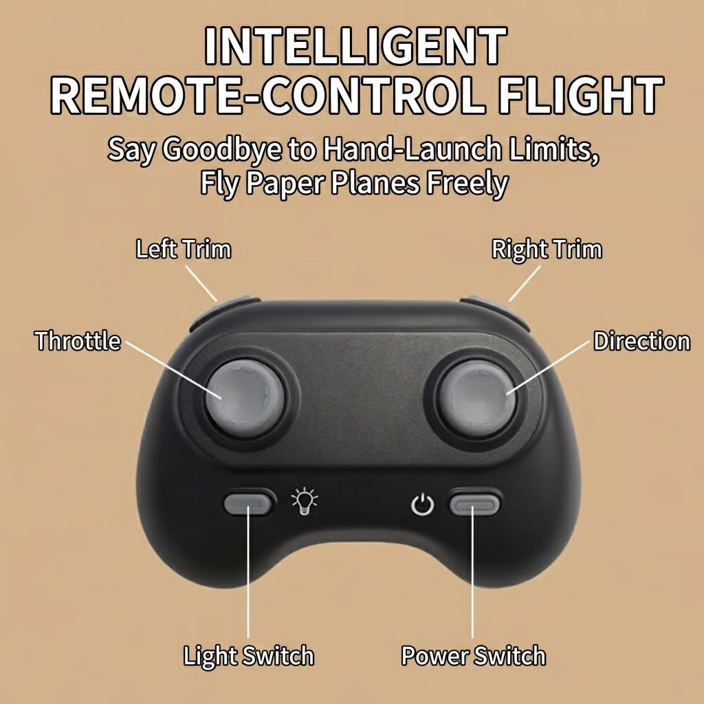 Remote-Controlled Paper Airplane