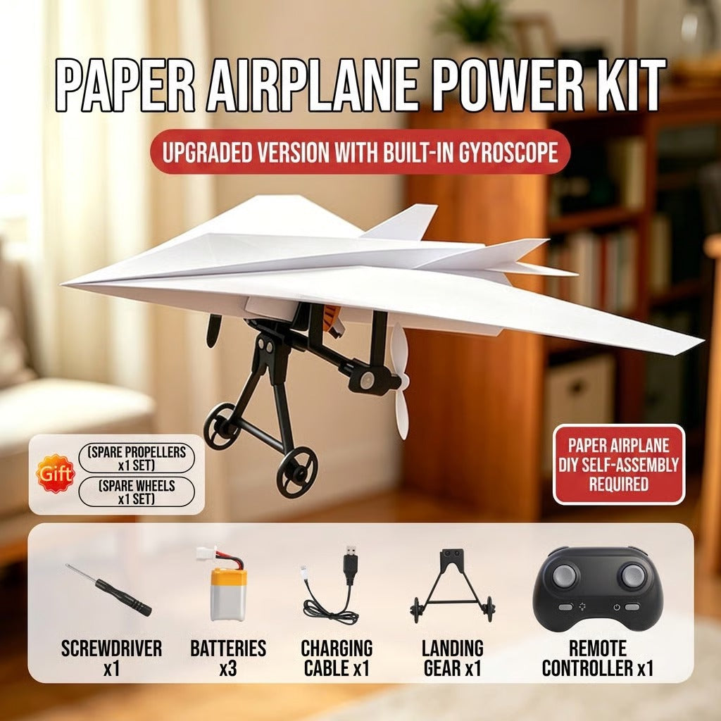 Remote-Controlled Paper Airplane