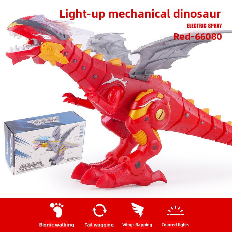 Remote-controlled spray dinosaur