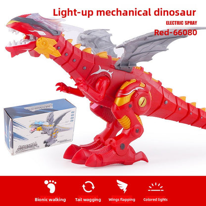 Remote-controlled spray dinosaur