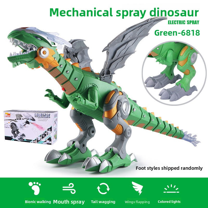 Remote-controlled spray dinosaur