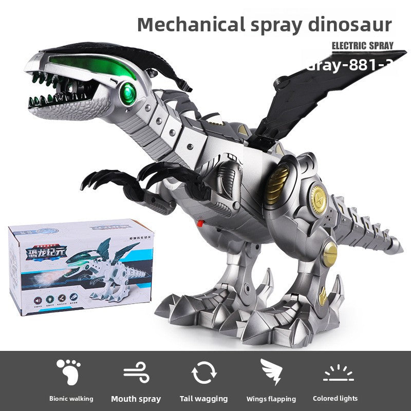 Remote-controlled spray dinosaur