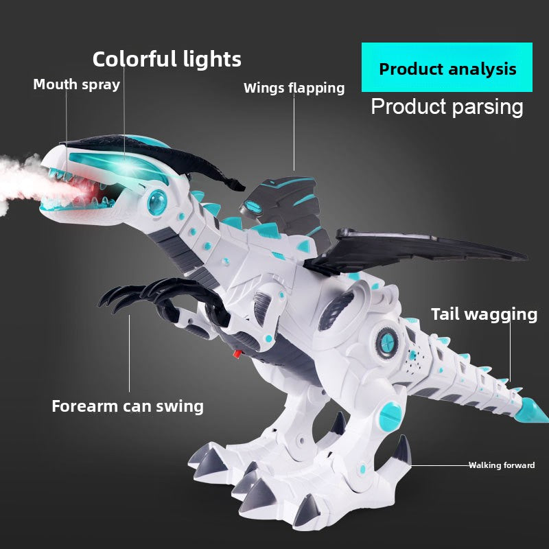 Remote-controlled spray dinosaur