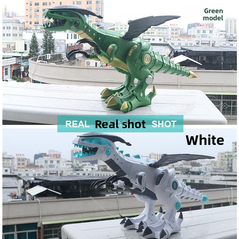 Remote-controlled spray dinosaur