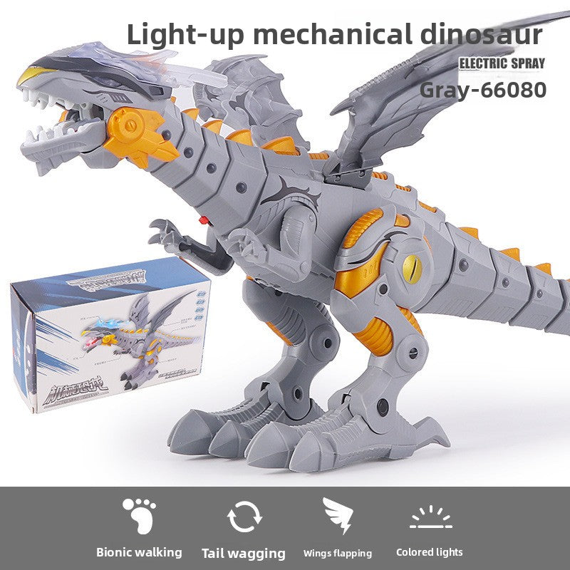 Remote-controlled spray dinosaur