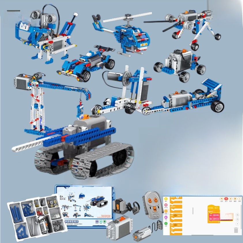 Remote-Controlled Tank Box Building Toy