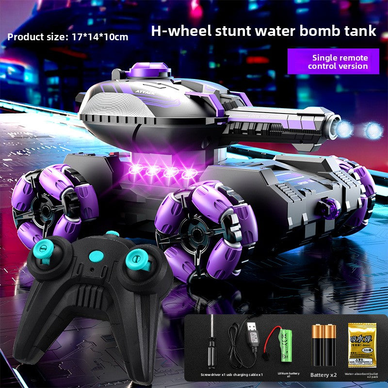 Remote-controlled water bomb tank