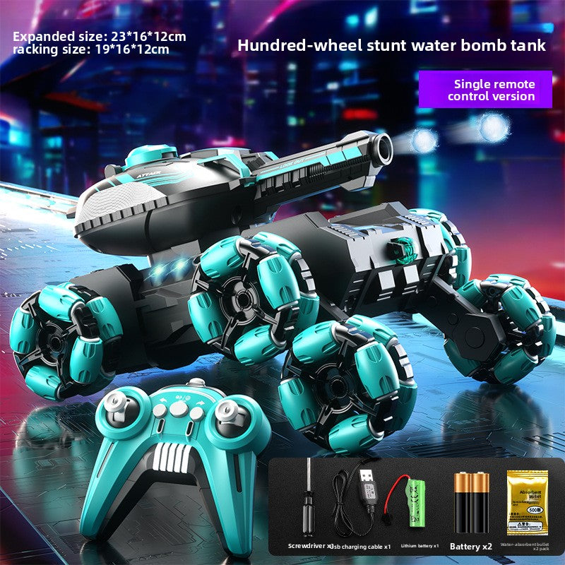 Remote-controlled water bomb tank