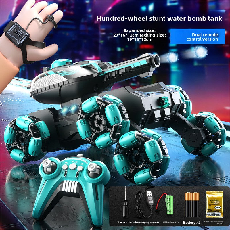 Remote-controlled water bomb tank
