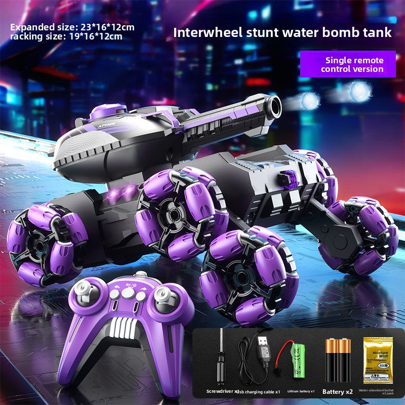 Remote-controlled water bomb tank