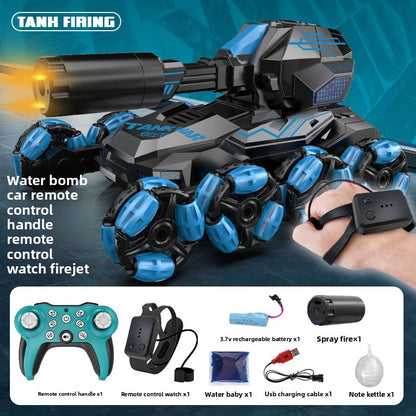 Remote-controlled water bomb tank