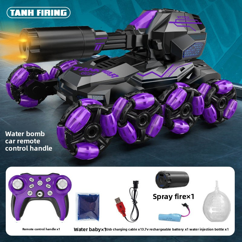 Remote-controlled water bomb tank