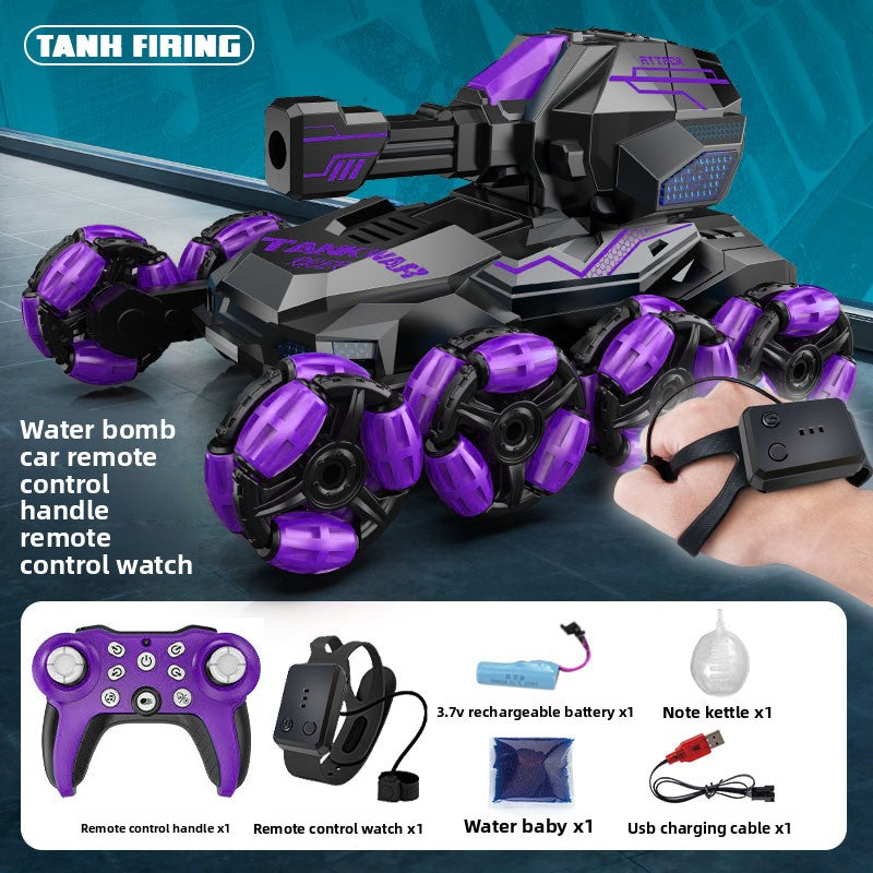 Remote-controlled water bomb tank