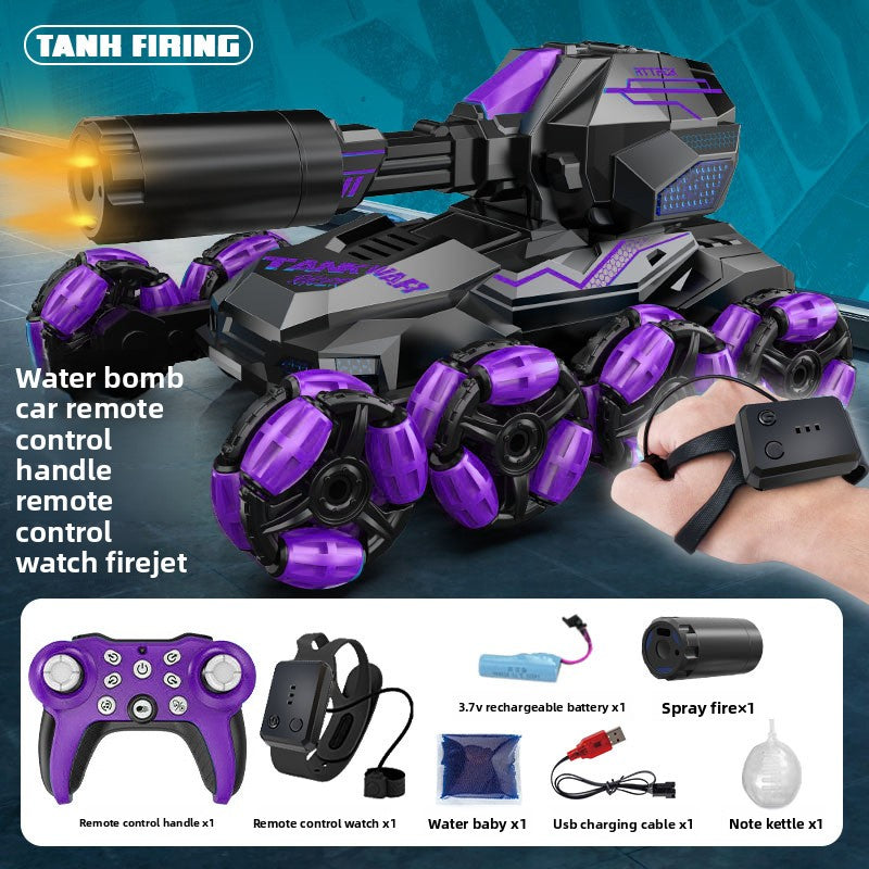 Remote-controlled water bomb tank