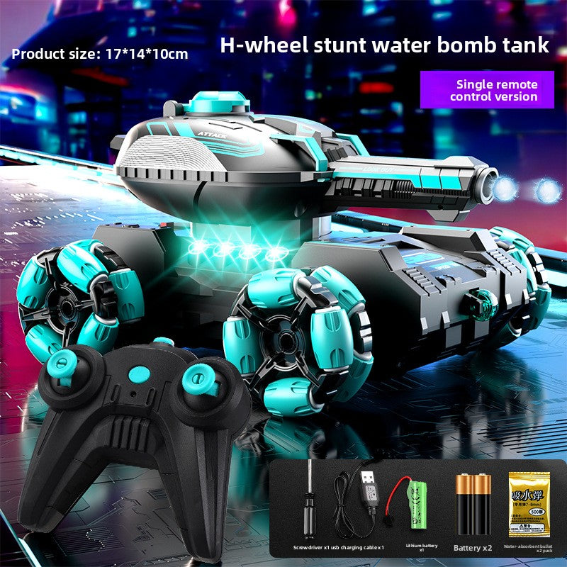 Remote-controlled water bomb tank