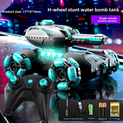Remote-controlled water bomb tank
