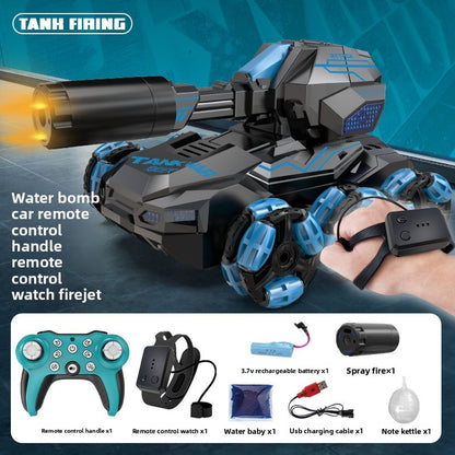 Remote-controlled water bomb tank