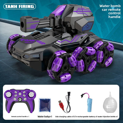 Remote-controlled water bomb tank
