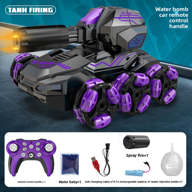 Remote-controlled water bomb tank