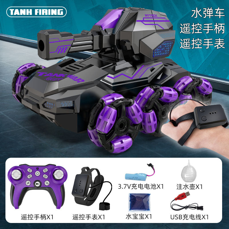 Remote-controlled water bomb tank