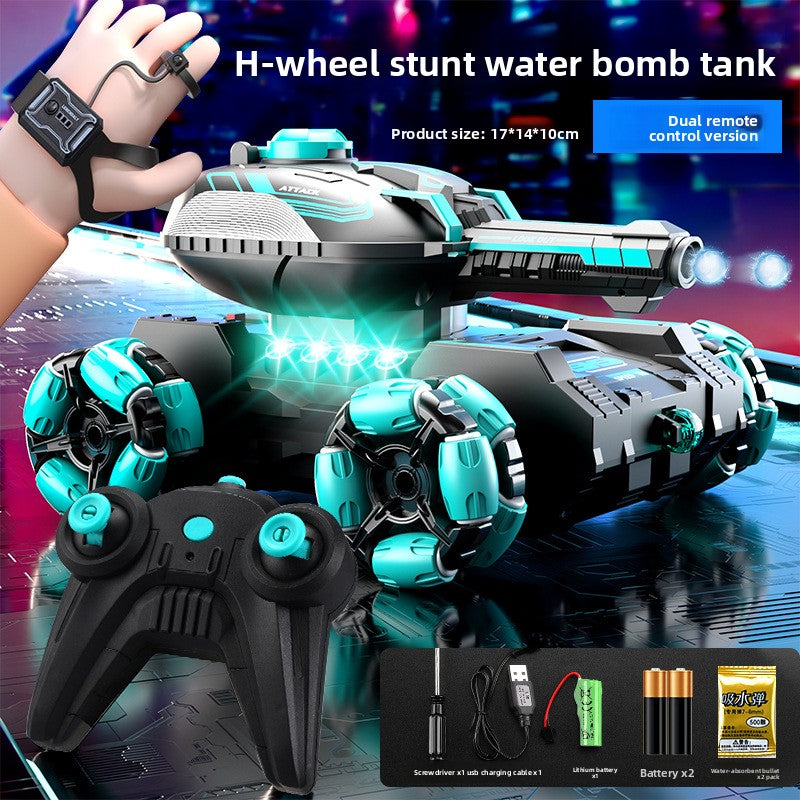 Remote-controlled water bomb tank