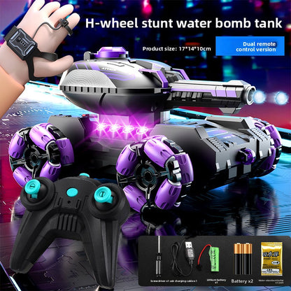 Remote-controlled water bomb tank