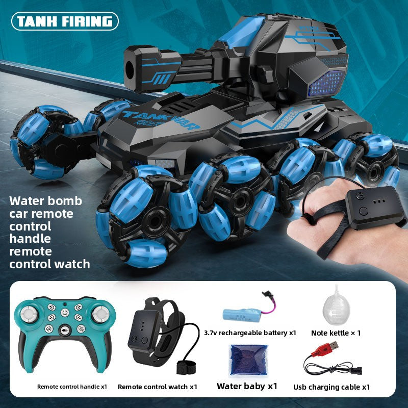 Remote-controlled water bomb tank