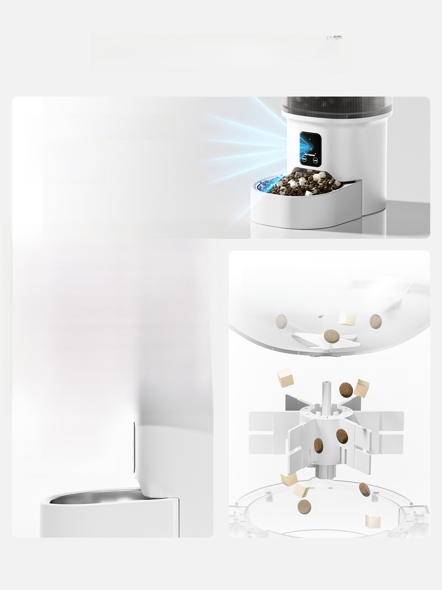 Remote visual feeding machine