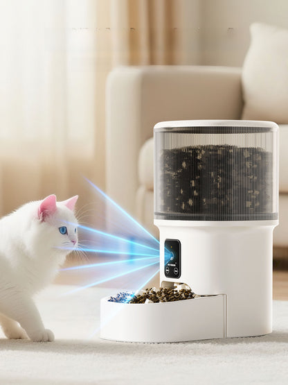 Remote visual feeding machine