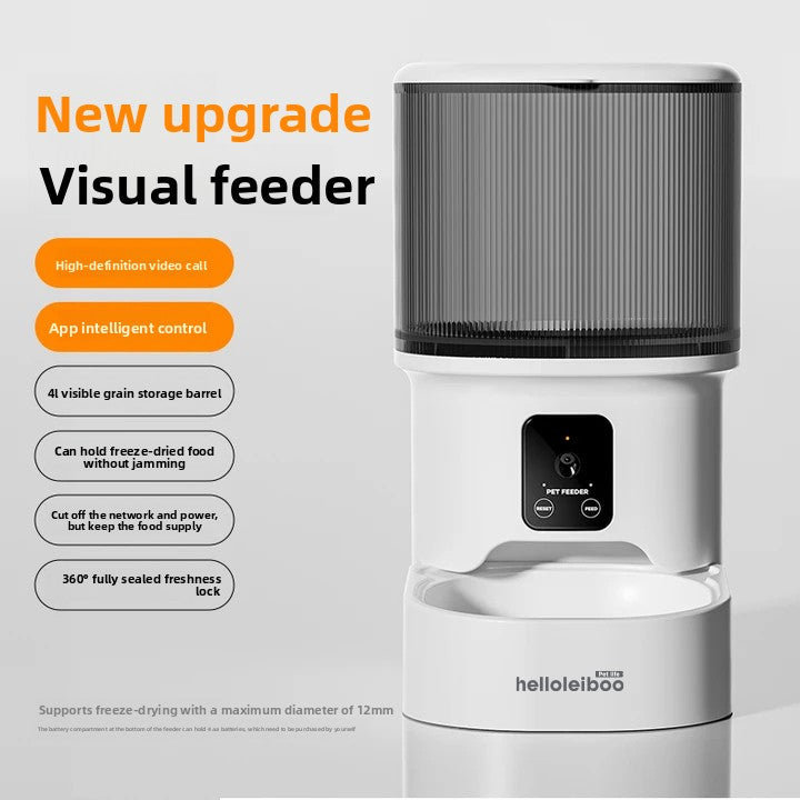 Remote visual feeding machine