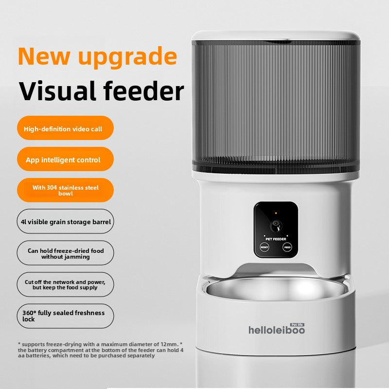 Remote visual feeding machine