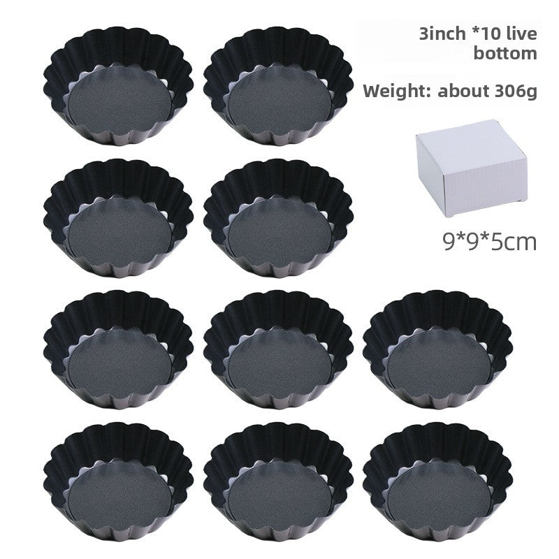 Removable bottom tart baking mold