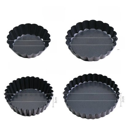Removable bottom tart baking mold