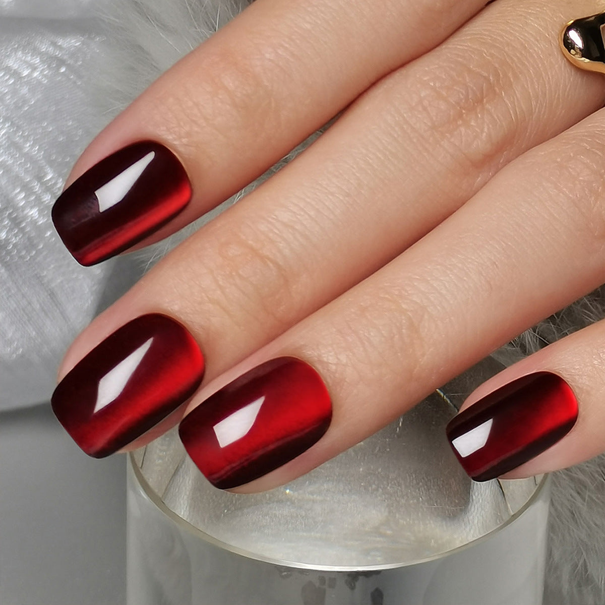 Removable Cat Eye False Nails