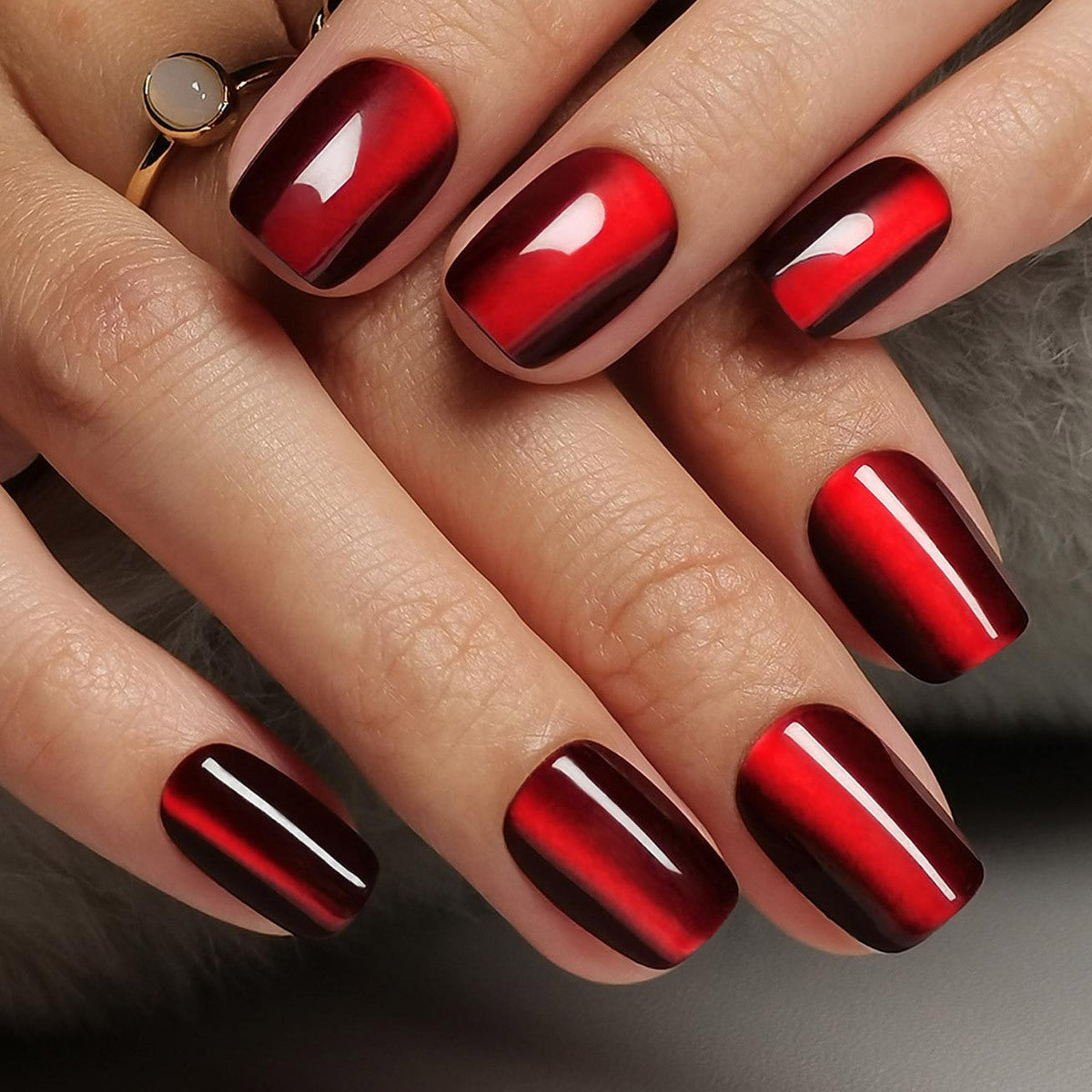 Removable Cat Eye False Nails